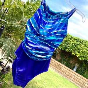 Magicsuit One-Piece Blue Body Shaping Bathing Suit
